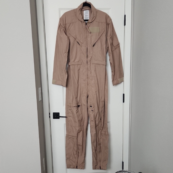 Other - Men's Military Dessert Tan Fire Resistant Flight Jumpsuit Size 44R*New*